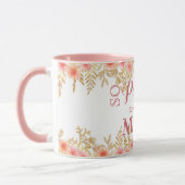 Mug Fier De T'Appeler Maman ! Aquarelle rose Florali (Gauche)