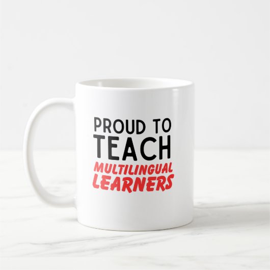 Mug Fier D'Enseigner Les Apprenants Multilingues Pour (Gauche)