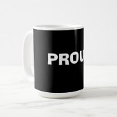 Mug Fier – Design d'énoncé minimal audacieux (Devant gauche)