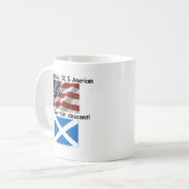 Mug Fier d'être Américain de 100% de descente (Devant gauche)