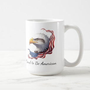 Mug Fier d'être américain, drapeau américain cadeau pa