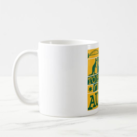 Mug Fier d'être Australien (Gauche)
