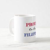 Mug Fier d'être Fillipino (Devant gauche)