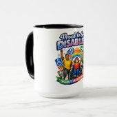 Mug Fier d'être handicapé (Devant gauche)