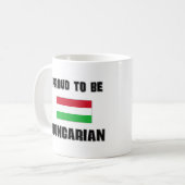 Mug Fier d'être HONGROIS (Devant gauche)