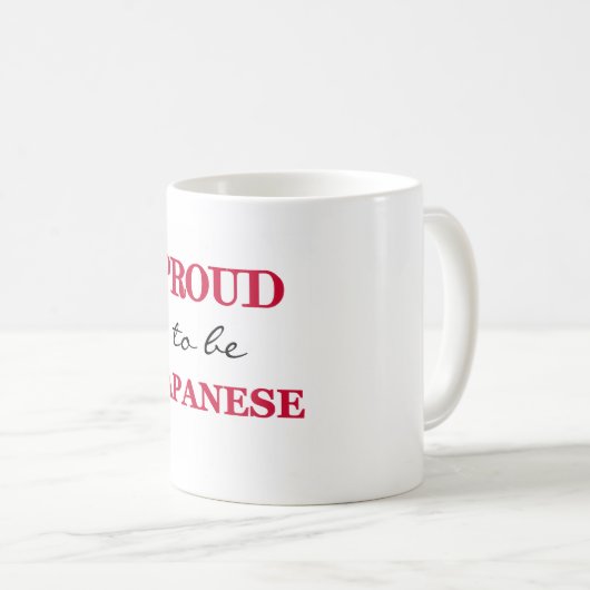 Mug Fier d'être japonais (Devant droit)