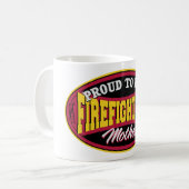 Mug Fier d'être la mère d'un sapeur-pompier (Devant gauche)