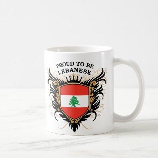 Mug Fier d'être libanais (Droite)