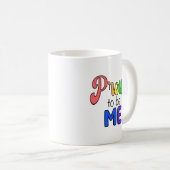 Mug "Fier d'être moi" Texte Arc-en-ciel (Devant droit)