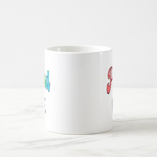 Mug "Fier d'être moi" Texte Arc-en-ciel (Centre)