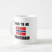 Mug Fier d'être NORVÉGIEN (Devant gauche)
