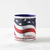 Mug Fier d'être une boue américaine (Centre)