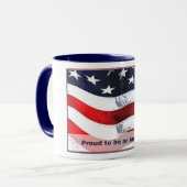 Mug Fier d'être une boue américaine (Devant gauche)