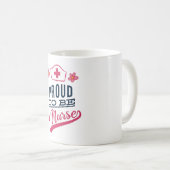 Mug Fier d'être une infirmière (Devant droit)