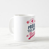 Mug Fier d'être une infirmière (Devant gauche)