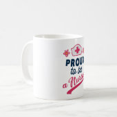 Mug Fier d'être une infirmière (Devant gauche)