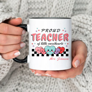 Mug Fier enseignant de l'amour Saint Valentin rose