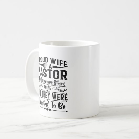 Mug Fier Épouse D'Un Pasteur (Devant gauche)