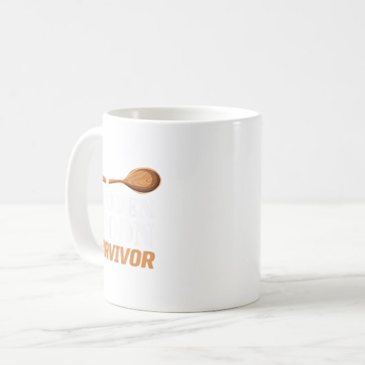 Mug Fier Fier Fils En Bois Survivant Hommes Femmes Enf (Devant gauche)