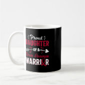 Mug Fier Fille D'Un Cerveau Aneurysme Guerrier Burgund (Gauche)