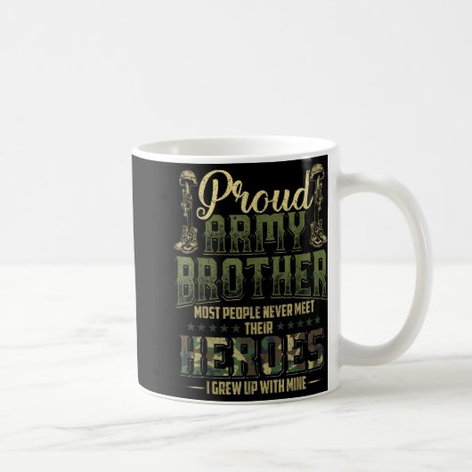 Mug Fier frère de l'armée Chemise patriotique (Droite)