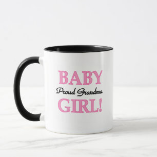 Mug Fier Grand-mère Baby Girl Tshirts et cadeaux