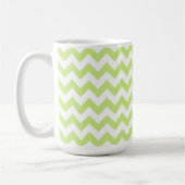 Mug Fier Homeschool Papa Vert et Blanc Chevron (Gauche)