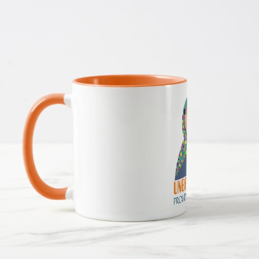 Mug Fier incassable Autisme Maman Café unique (Gauche)