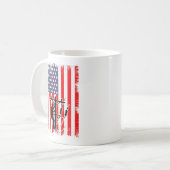 Mug Fier lineman américain Travailleur utilitaire patr (Devant gauche)