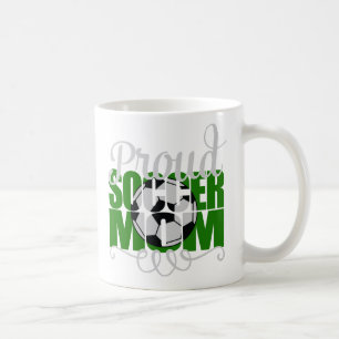 Mug Fier maman de football en vert