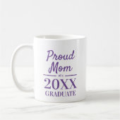 Mug Fier maman d'un diplômé 2025 élégant typographie (Gauche)