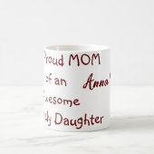 Mug Fier maman d'une fille géniale ajouter nom texte (Centre)