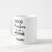 Mug Fier Membre d'une équipe géniale, motivation de l' (Devant gauche)