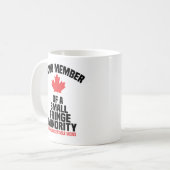 Mug Fier membre d'une petite minorité marginale  (Devant gauche)