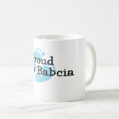 Mug Fier nouveau bébé Baby Boy Empreintes (Devant droit)