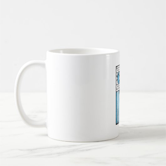 Mug Fier Nouveau Papa Pieds de Bébé Drapeau Vector Des (Gauche)