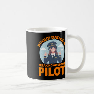 Mug Fier Papa D'Un Pilote Fou Et Génial