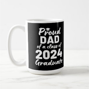 Mug Fier Papa D'Une Classe De 2024 Diplômé