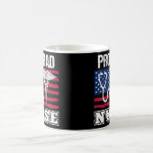 Mug Fier Papa D'Une Infirmière Infirmière Drapeau Amér (Centre)