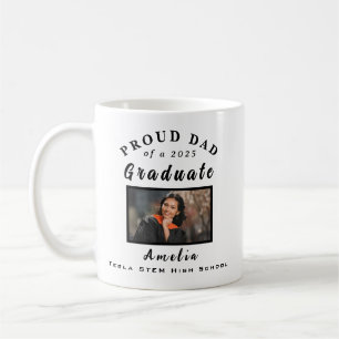 Mug Fier Papa Graduation 2025 Cadeau photo personnalis