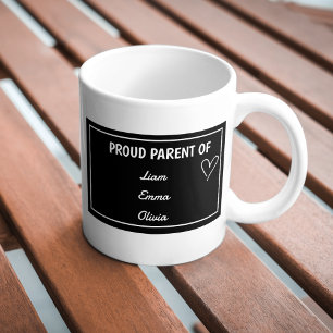 Mug Fier parent de avec des noms personnalisés