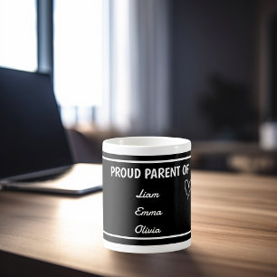 Mug Fier parent de avec des noms personnalisés
