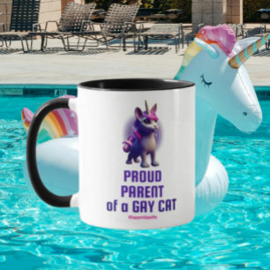 Mug Fier parent d'un chat gay