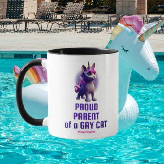 Mug Fier parent d'un chat gay