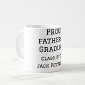 Mug Fier père de la classe de diplômés de 20XX ajouter (Devant gauche)