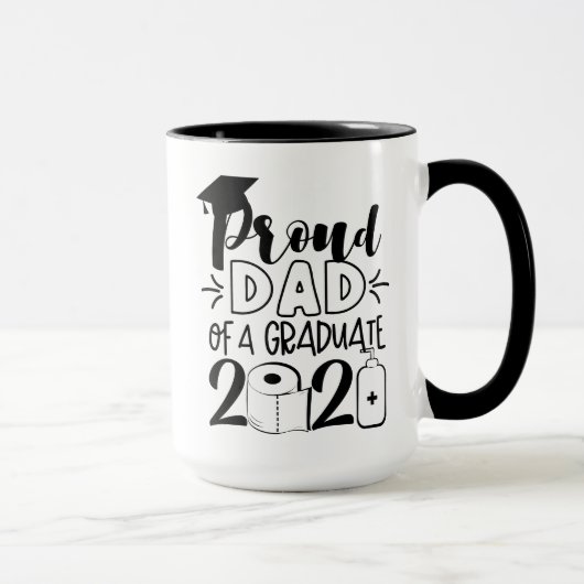 Mug Fier père d'un diplômé - 2021 (Droite)