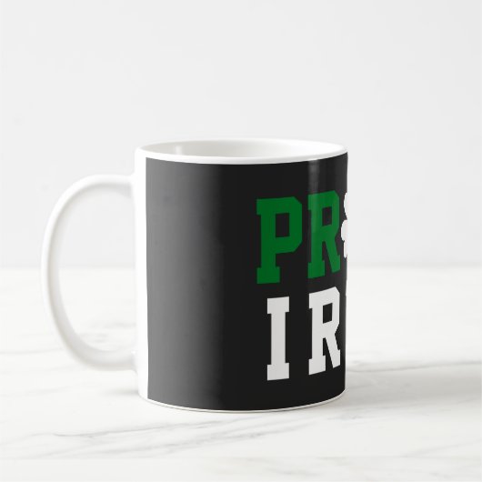 Mug Fier Shamrock irlandais Lucky Clover Citation St P (Gauche)