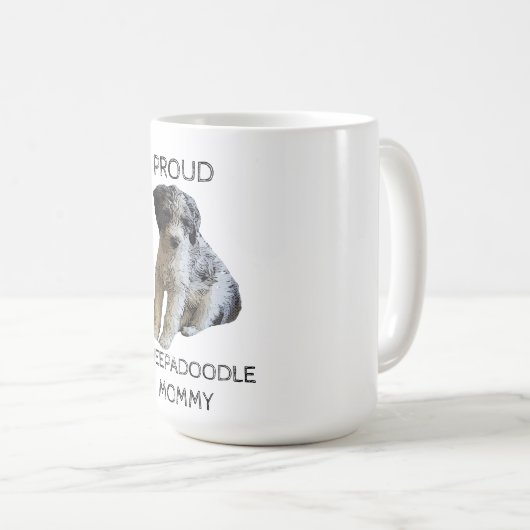 Mug Fier Sheepadoodle maman (Devant droit)