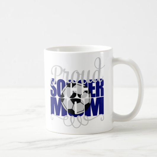 Mug Fier Soccer Maman en bleu (Droite)