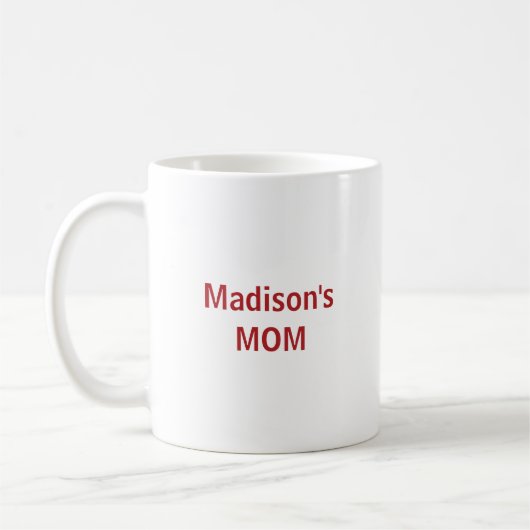 Mug Fier Soccer Maman en rouge (Gauche)